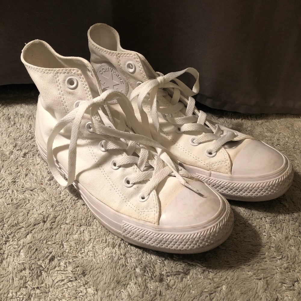 Converse All White High Top